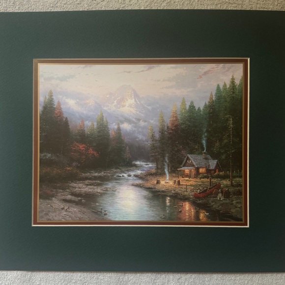 Thomas Kinkade End of Perfect Day II  Print Matted Lithograph Size 11 x 14 inch - Picture 2 of 6